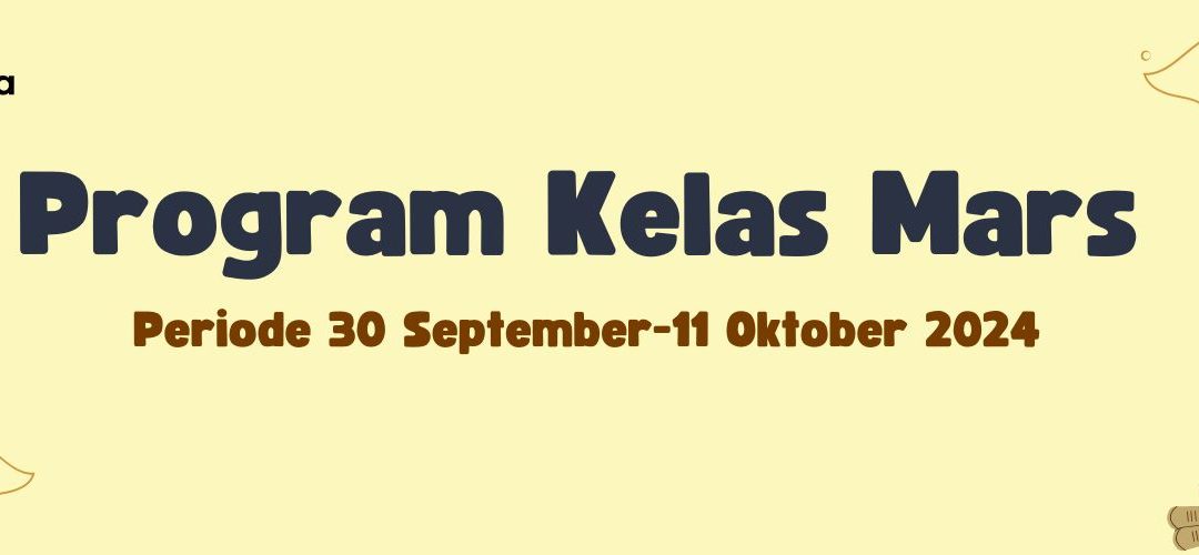 Protected: Program Belajar Kelas Mars Periode 30 September-11 Oktober 2024